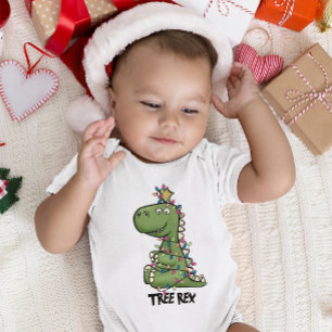 Camiseta Bonita e Adorável ÁRVORE DE Natal REX