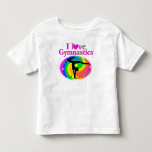 CAMISETA BONITA E COLORIDA EU AMO DESIGN GINÁSTICA