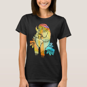 Camiseta Bonita e Colorida Lama Engraçado Amante de os anim