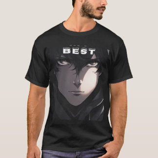 camiseta bonita e cor preta e meio desalinhada.