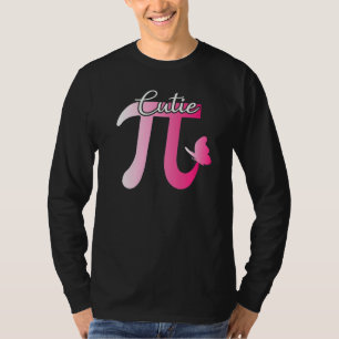 Camiseta Bonita E Cutie Pi Pie Butterfly Adorável Matemátic