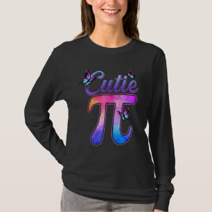 Camiseta Bonita e Cutie Pi Pie Butterfly Adorável Matemátic