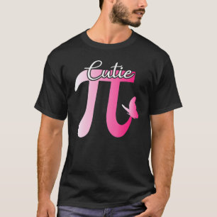 Camiseta Bonita E Engraçada, Cutie Pi Math Pie Butterfly Ad