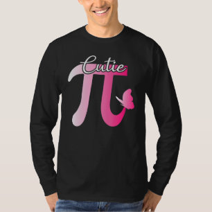 Camiseta Bonita E Engraçada, Cutie Pi Math Pie Butterfly Ad