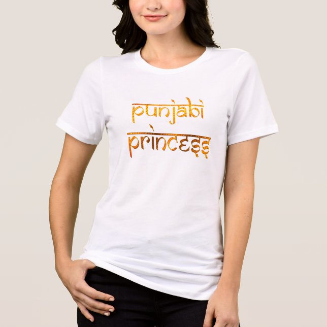 Camiseta Bonita e Orgulhosa Princesa Punjabi - Orgulho do P (Frente)