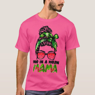 Camiseta Bonita Em Um Melão Mama Mensageira Bun Watermelon