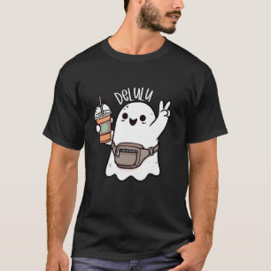 Camiseta Bonita Engraçada Delulu Ghost Boujee Café Cup Spoo