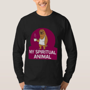 Camiseta Bonita Engraçada Lama Engraçada Café Espiritual