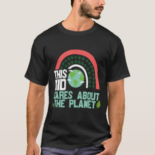 Camiseta Bonita Esta Criança Ativa O Planeta Protege Salve
