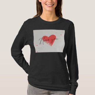 camiseta bonita eu amo você design preto seevle.