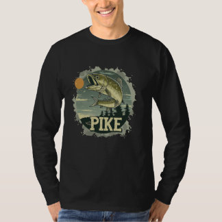 Camiseta Bonita fantasia predatória de peixe picado para ba
