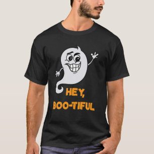 Camiseta Bonita Festeira De Fantasma De Boo-Tiful Para O Di