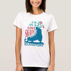 Camiseta Bonita figura Skating I m Love Skate Relationship