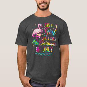 Camiseta Bonita Flamingo Engraçada Apenas Uma Menina Que Am
