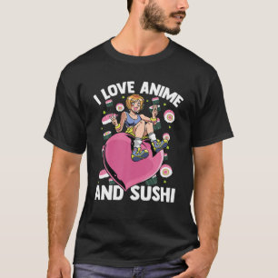 Camiseta Bonita Garota Cardíaca Kawaii - Adoro Anime E Sush