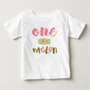 Camiseta Bonita garota de primeiro aniversário de Melon Ado