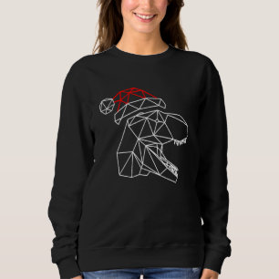 Camiseta Bonita Geométrica T Rex Dinossauro Feliz Natal 202