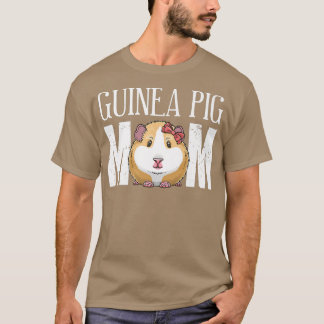 Camiseta Bonita Guiné Porco Mãe Engraçado Cavy Pet Amantes 