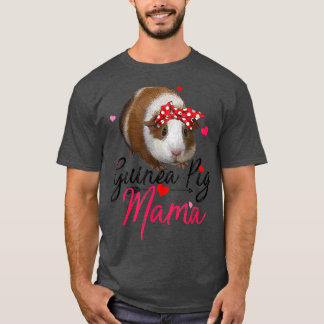 Camiseta Bonita Guiné Porco Mama Shirt Mulheres Guiné Pi