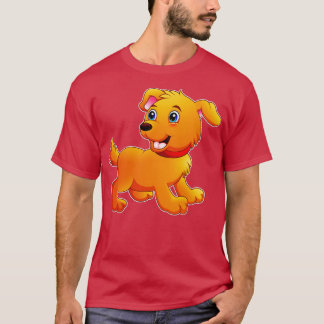 Camiseta Bonita Ilustração Engraçada Por Pet Dog Para Crian