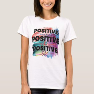 Camiseta Bonita inspiração positiva da arte das palavras