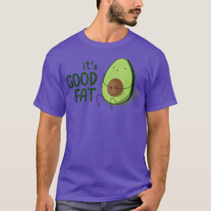 Camiseta Bonita Kawaii Avocado Boa Gordura