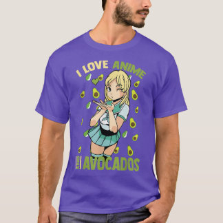 Camiseta Bonita KawaiiI Ama Anime E AvocadosOtaku Girl
