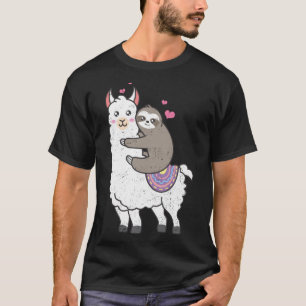 Camiseta Bonita Lama Alpaca Preguiçosa Proprietário de Anim