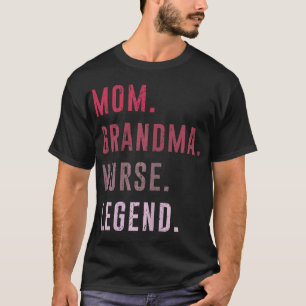 Camiseta Bonita Mãe Avó Enfermeira Dia de as mães de Costum