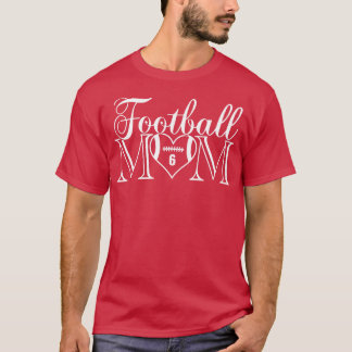 Camiseta Bonita Mãe Clássica 6 Que Meu Menino Número Jersey
