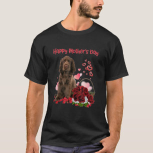 Camiseta Bonita Mãe Flor Feliz Dia de as mães Amor Cão 6