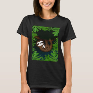 Camiseta Bonita Mãe Lenta Com Lama De Bebê Cub