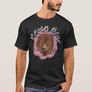 Camiseta Bonita Mãe Ursa Família Animal Mamãe Bear Urso da