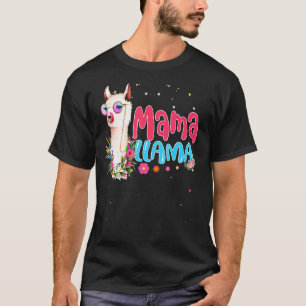 Camiseta Bonita Mama Llama Dia de as mães Mulheres Aniversá