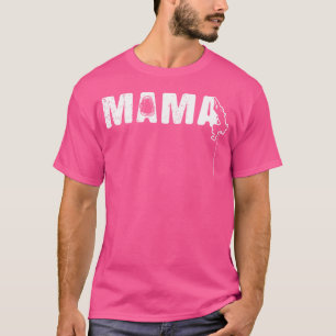 Camiseta Bonita Mama Rock Escalando Rapariga Rocha Mamãe Bo