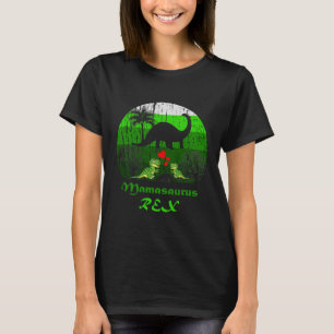 Camiseta Bonita Mamasaurus Rex Dois Filhos Mães de Dinossau