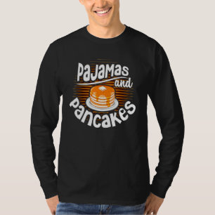 Camiseta Bonita Manhã T Pancakes E Pijamas Café Da Manhã