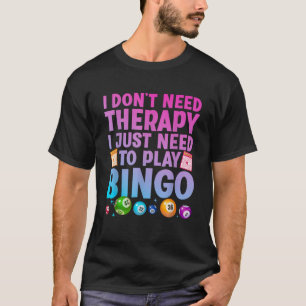 Camiseta Bonita Noveldade De Bingo Para Homens Bingo Lover 