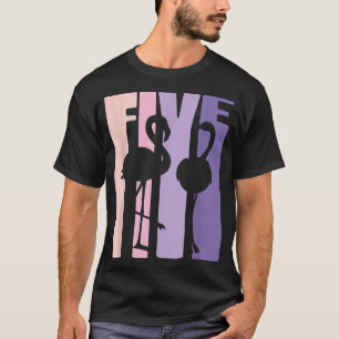 Camiseta Bonita oferta de aniversário de 5 I Flamingo I 5