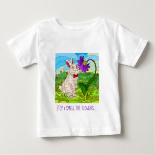Camiseta Bonita; Pare de cheirar as flores!