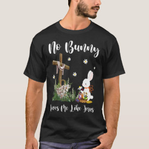 Camiseta Bonita Páscoa Cruz Cristã Não Coelhinho Me Ama