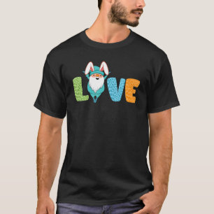Camiseta Bonita Páscoa Dia de Adoração Páscoa Coelhinho De