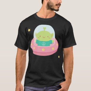Camiseta Bonita Paz Amando Em Pequeno Espaçamento