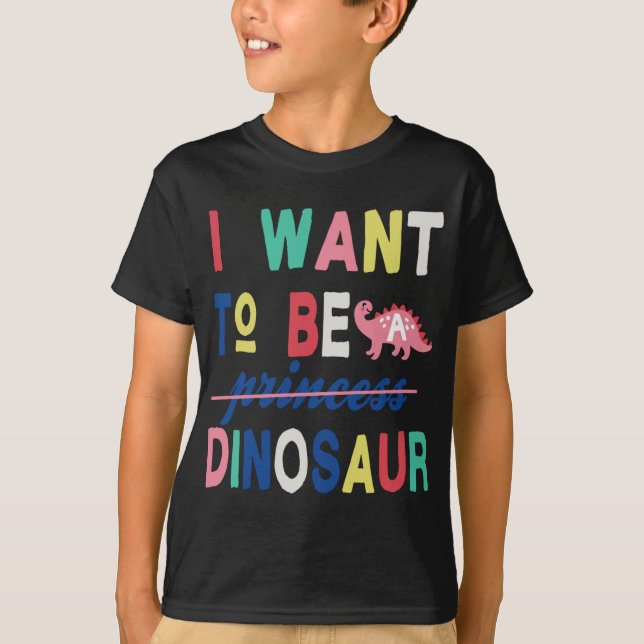 Camiseta Bonita Princesa Dinossauro Presente (Frente)