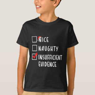 Camiseta Bonita Prova Insuficiente de Natal Holida