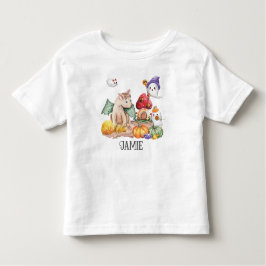 Camiseta Bonita Pumpkin Halloween Fantasy Dinossauro