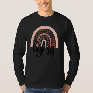 Camiseta Bonita Rainbow Big Sister Raparigas Crianças Crian