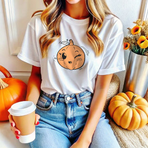 Camiseta Bonita Rapariga Jack O Lanterna Cara De Pumpkin
