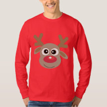 Bonita Reindeer de Natal Novelly Vermelha Feia