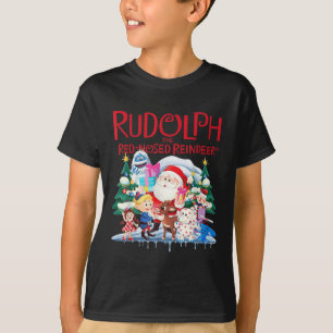 Camiseta Bonita Rudolph A Rena Vermelha Nosada Especificaçã